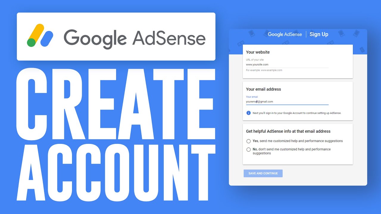 How to Create a Google AdSense Account